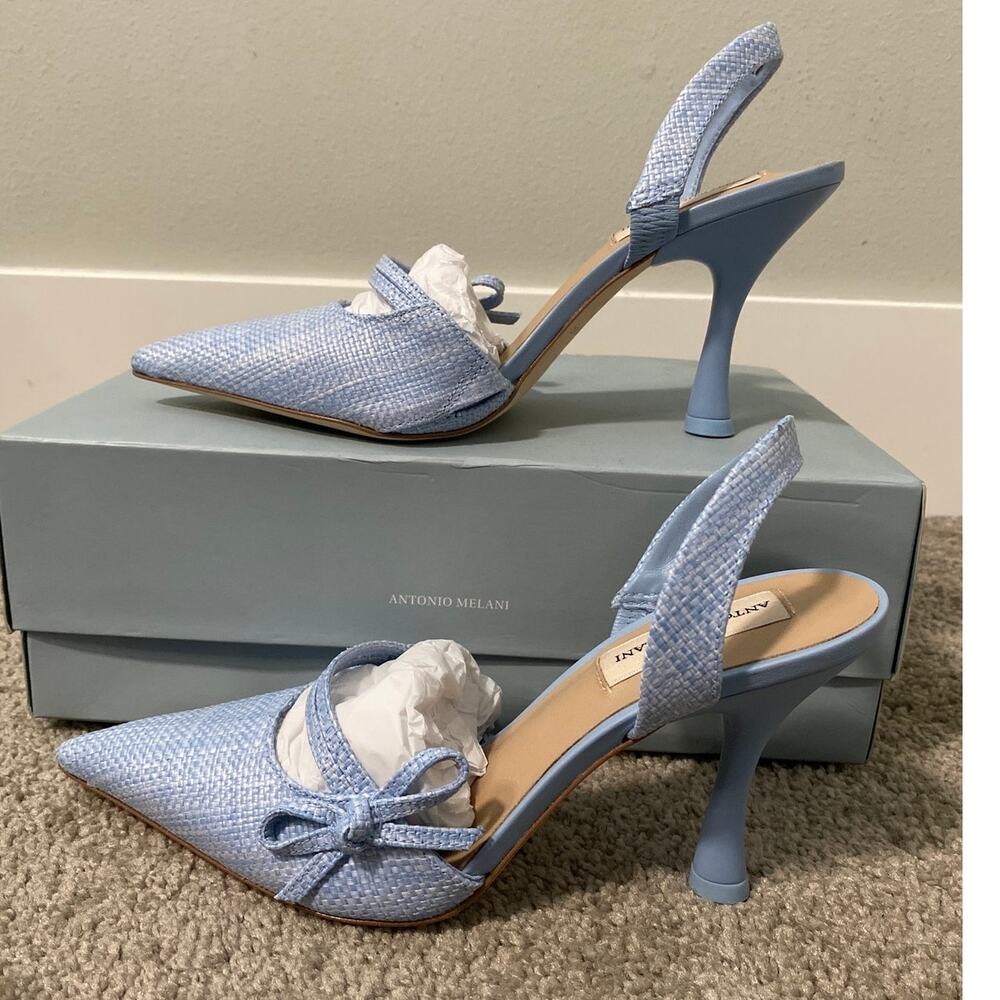 New Antonio Melani Pomona Bow Slingback Heels Women’s Size 6.5